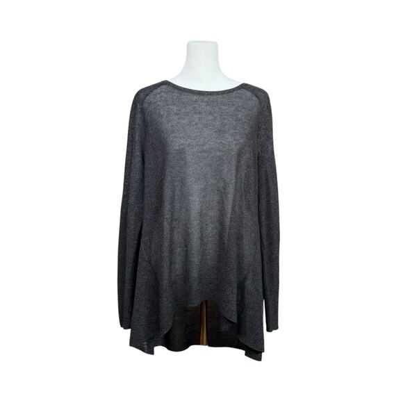 Eileen Fisher System Tunic Top Women Large Lightweight Wool Capsule Quiet Luxury - Picture 1 of 8